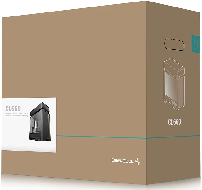 Корпус Deepcool CL660 без БП черный (R-CL660-BKNNA0-G-1)