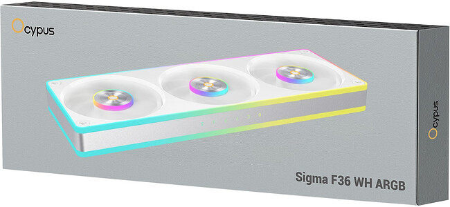 Вентилятор для корпуса Ocypus Sigma F36 WH ARGB белый (Sigma-F36-WH3AM00X-GL)