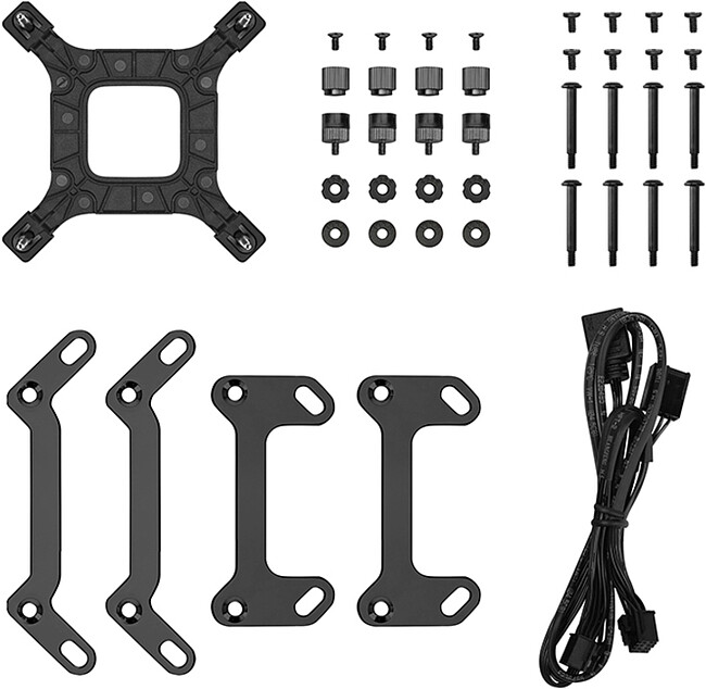 Система жидкостного охлаждения для процессора DeepCool LP240 Black (R-LP240-BKMSNC-G-1)