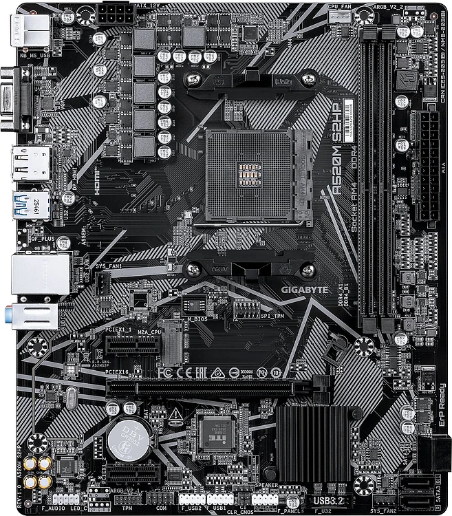 Материнская плата GigaByte A520M S2HP rev. 1.0