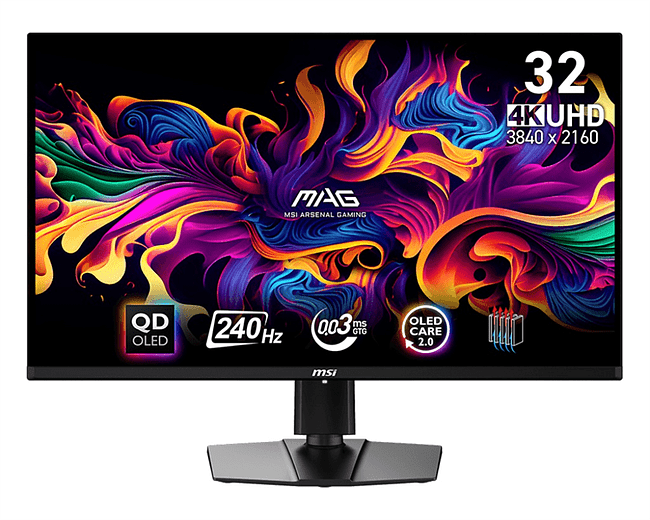 Монитор MSI MAG 321UPX QD-OLED Black (9S6-3DD39T-032)