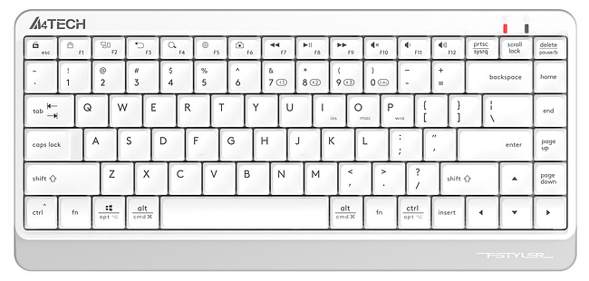 Клавиатура A4Tech Fstyler белый (FBK11)