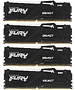 Оперативная память Kingston Fury Beast Black RGB DDR5 4x32GB (KF556C40BBAK4-128)