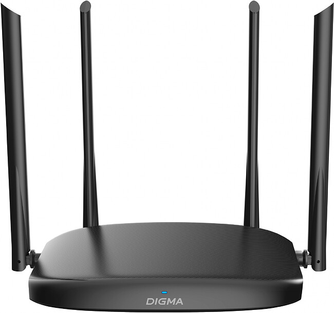 Роутер беспроводной Digma DWR-AC1202 черный