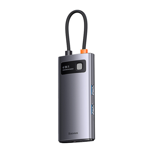 Док-станция Baseus Metal Gleam Series 4-in-1 (WKWG070113)