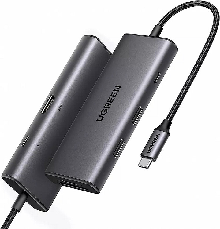 Док-станция Ugreen CM498 Space Gray (15531)