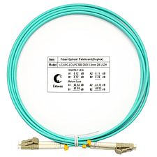 Шнур оптический Cabeus FOP-50-LC-LC-2m