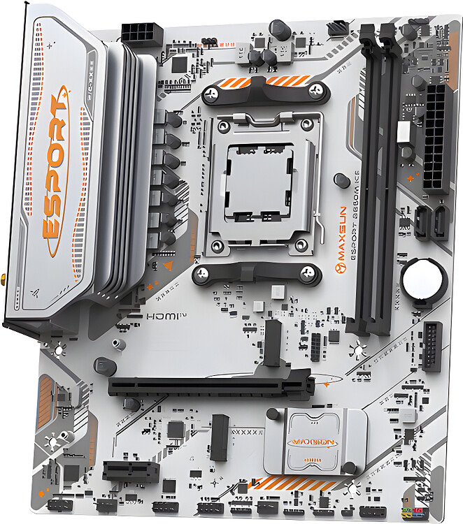 Материнская плата Maxsun MS-eSport B850M WIFI Ice