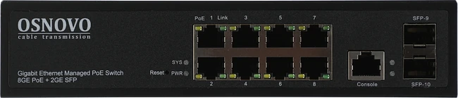 Коммутатор Osnovo SW-80802/L150W
