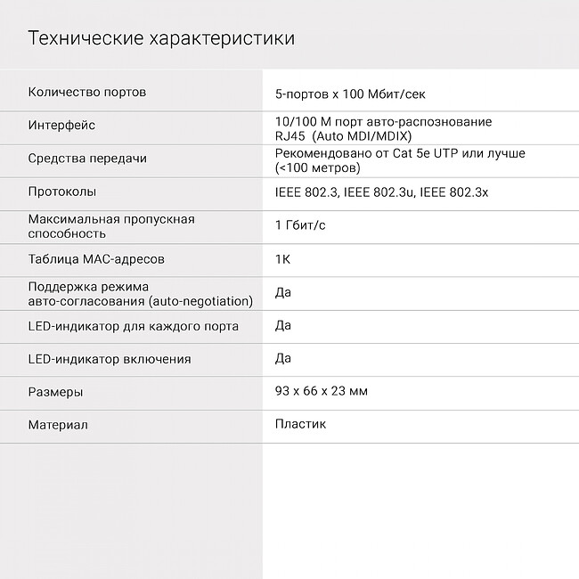 Коммутатор Digma DSW-305FE