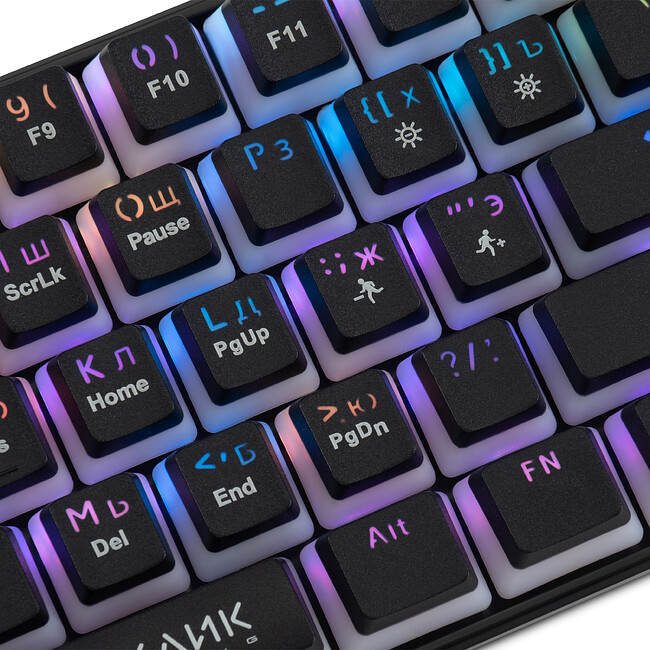 Клавиатура Oklick K763W черный (1920548)