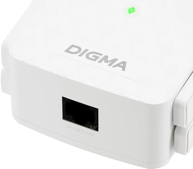 Усилитель Wi-Fi Digma D-WR400 белый