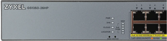 Коммутатор Zyxel GS1350-26HP-EU0101F