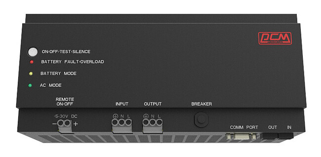 Источник бесперебойного питания PowerCom DRU-500 Gen2 черный