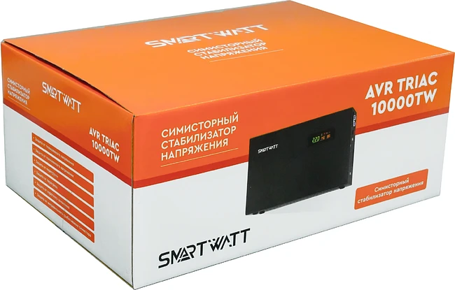Стабилизатор напряжения Smartwatt AVR Triac 10000TW черный (4512020380005)