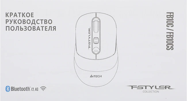 Мышь A4Tech Fstyler FB10CS Stone Black