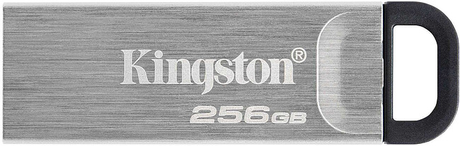 USB Flash-накопитель Kingston DataTraveler Kyson 256GB металл серебристый (DTKN/256GB)