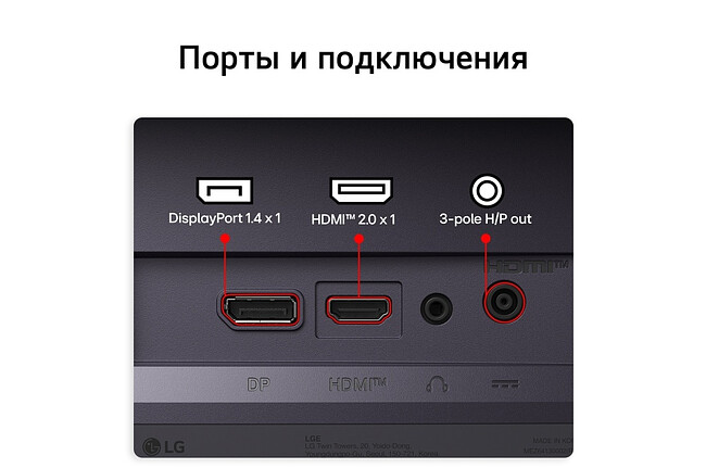 Монитор LG 24G411B-B черный