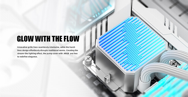 Система жидкостного охлаждения для процессора ID-Cooling DX240 MAX White