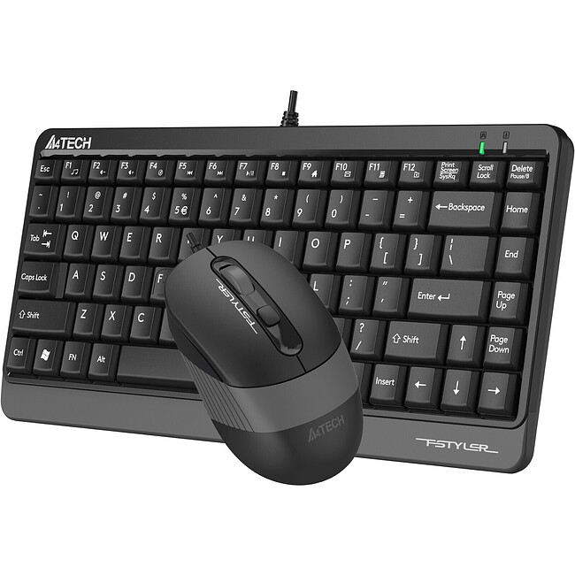 Набор периферии A4Tech Fstyler F1110 Grey черный/серый