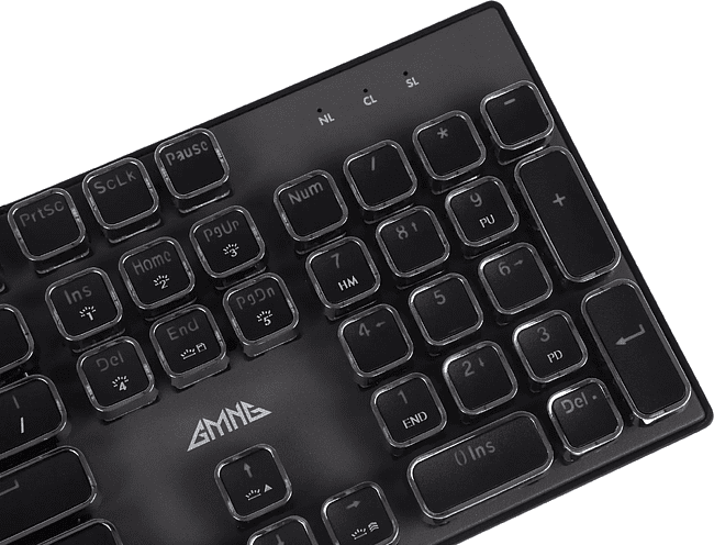 Клавиатура GMNG GG-KB815X черный/белый (1913914)