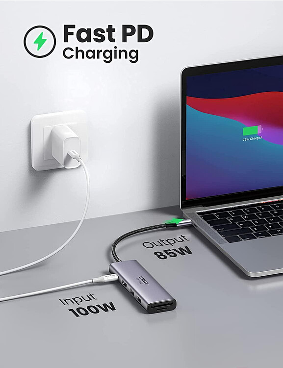 Док-станция Ugreen CM511-60383 Space Gray (60383)