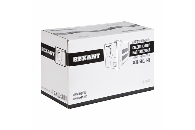 Стабилизатор напряжения Rexant AСН-500/1-Ц серый (11-5000)