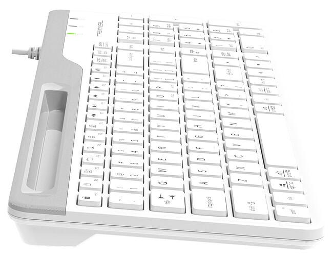 Клавиатура A4Tech Fstyler USB slim White белый/серый (FK25)