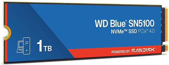 Внешний накопитель WD Blue SN5100 1TB (WDS100T5B0E WDC)