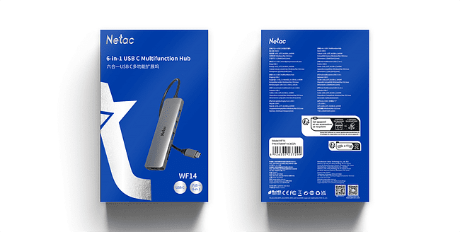 USB-хаб Netac WF14 (WF14GYCN)