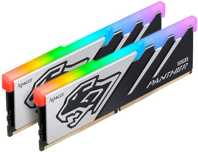 Оперативная память Apacer Panther RGB 2х16GB DDR5 DIMM PC5-48000 (AH5U32G60C6229BAA-2)