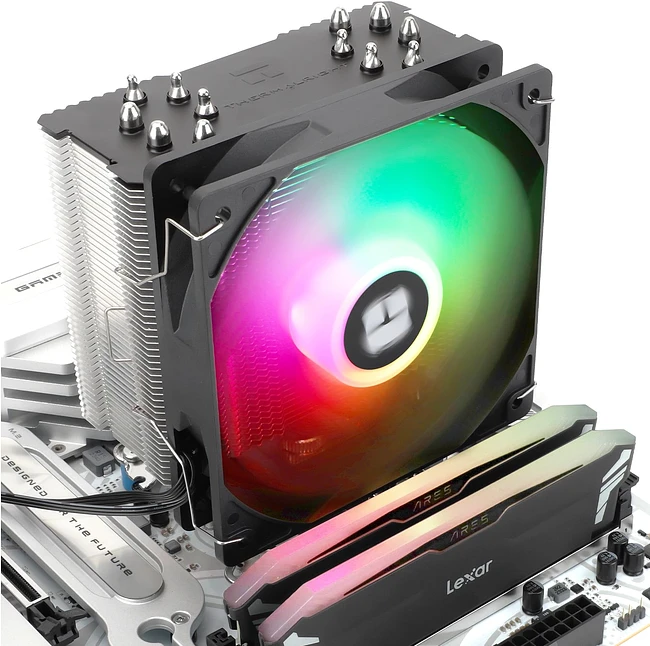 Кулер для процессора Thermalright Burst Assassin 120 SE ARGB серебристый/черный (BA120-SE-ARGB)