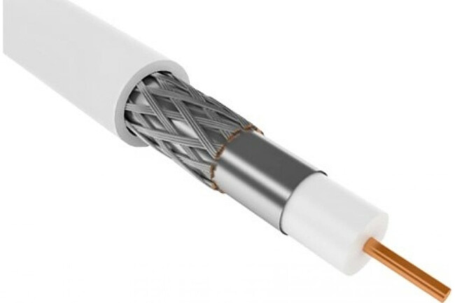 Кабель витая пара ITK RG-59 (100 м, белый)
