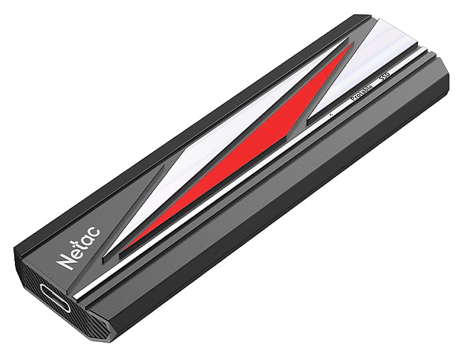 Внешний накопитель Netac USB-C 512GB черный (NT01ZX20L-512G-32BK)