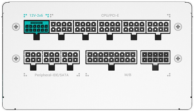 Блок питания DeepCool PQ750G WH ATX 750W (R-PQ750G-FD0W-WGEU-V1)