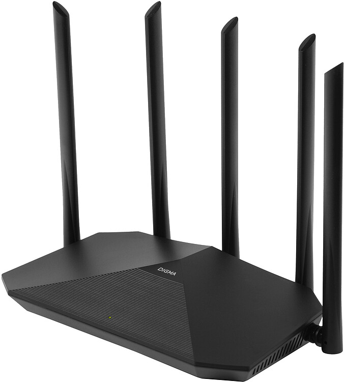 Роутер беспроводной Digma DWR-AX1501 черный
