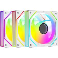 Комплект вентиляторов для корпуса Ocypus Gamma F12 UNI WH ARGB REVERSE BLADE 3 IN 1 (Gamma-F12-WH3AM01U-GL)