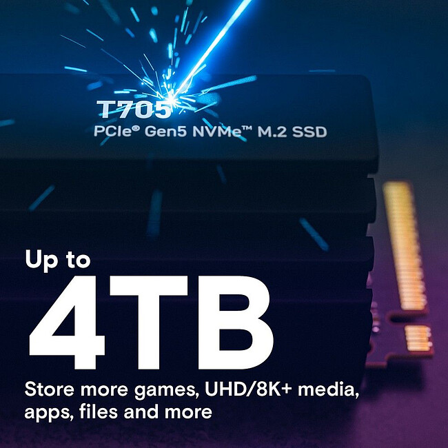 SSD диск Crucial T705 4TB (CT4000T705SSD5)