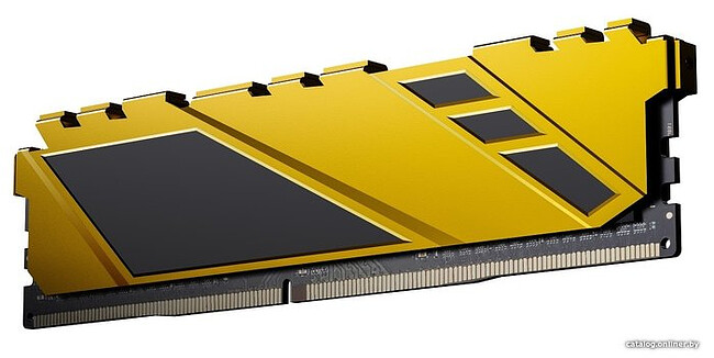 Оперативная память Netac Shadow 16Gb DDR4 Yellow (NTSDD4P26SP-16Y)