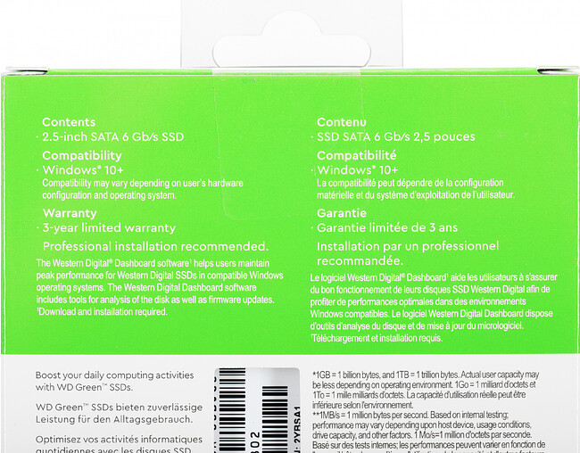 SSD диск WD WDS480G3G0A