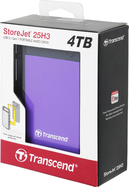 Внешний накопитель Transcend TS4TSJ25H3P RTL