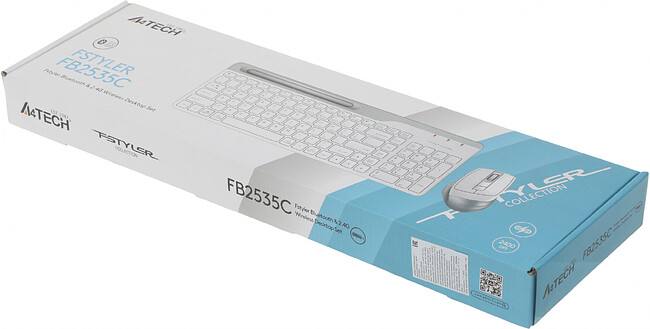 Набор периферии A4Tech Fstyler FB2535C Icy White белый/серый