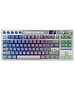 Клавиатура Royal Kludge RK M87 Cream switch/Ocean Blue