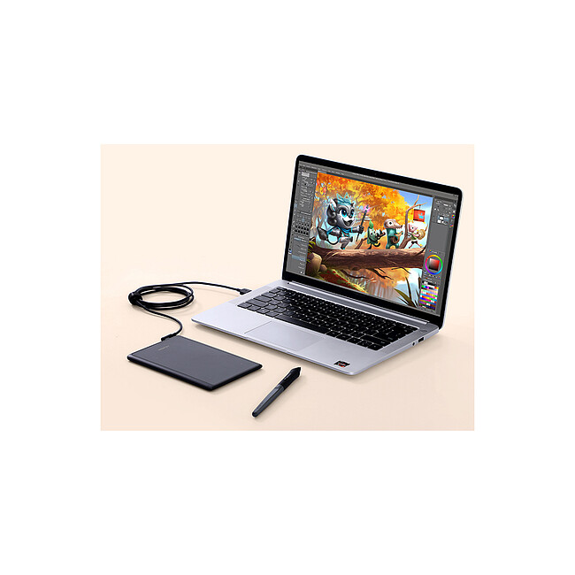 Графический планшет Huion Inspiroy черный (H420X)