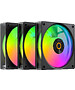 Комплект вентиляторов для корпуса Ocypus Gamma F12 Elite BK ARGB Reverse Blade 3 IN 1 Black (Gamma-F12-BK3AM01E-GL)