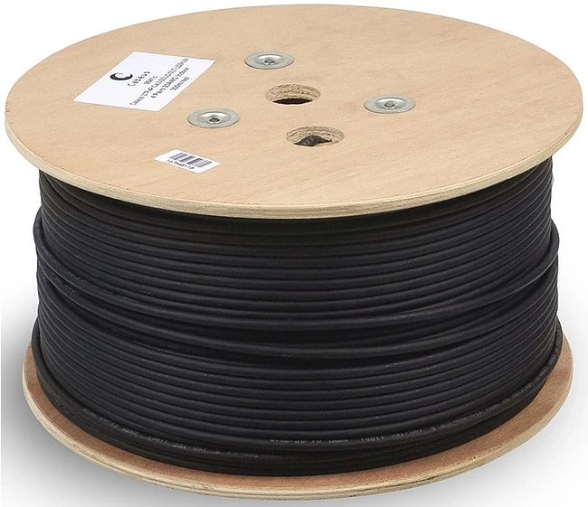 Кабель витая пара Cabeus UTP-4P-Cat.5e-SOLID-OUT-LSZH-UV UTP-4P-CAT.5E-SOLID-OUT-LSZH-U черный