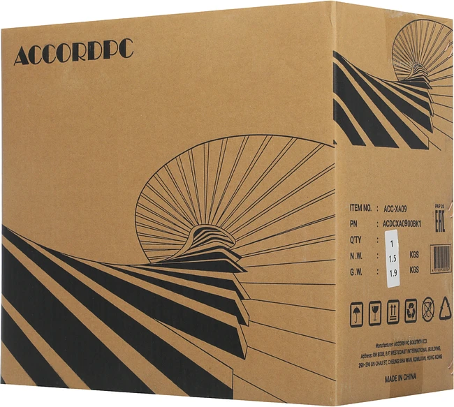 Корпус Accord ACC-XA09 без БП черный