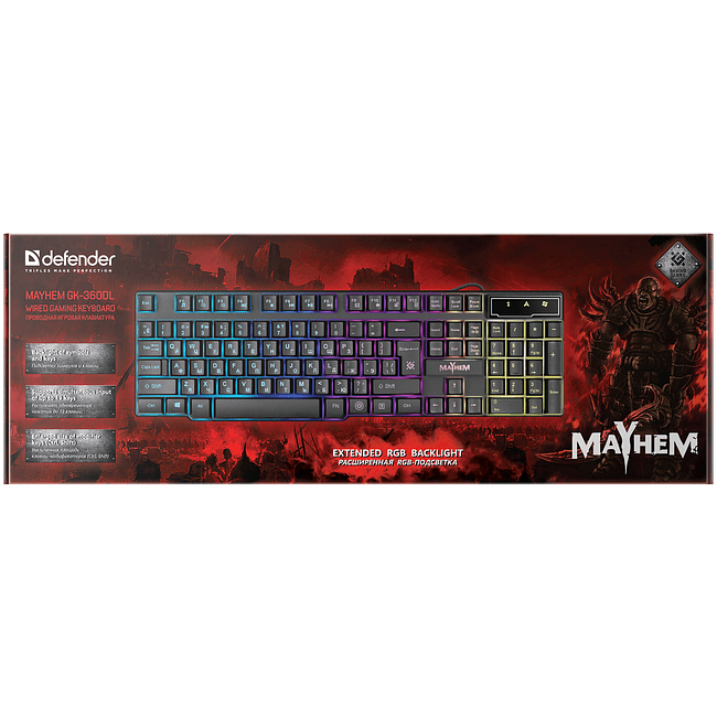 Клавиатура Defender Mayhem GK-360DL RU (45360)