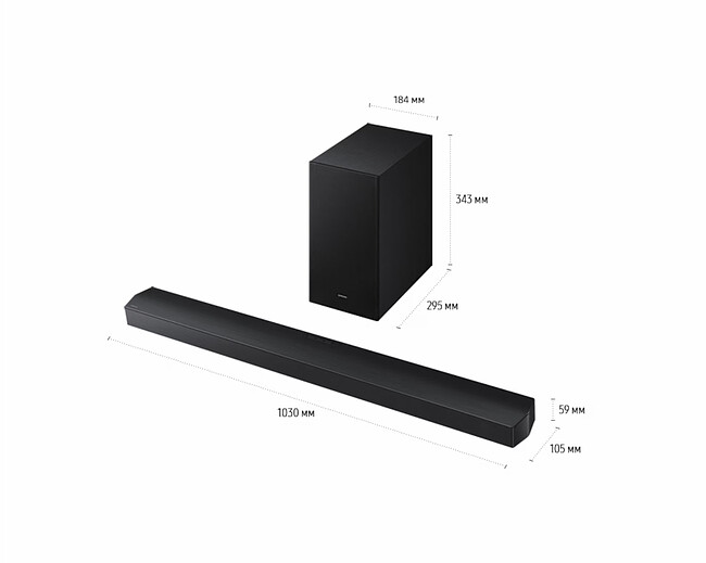 Саундбар Samsung HW-B750F/RU черный