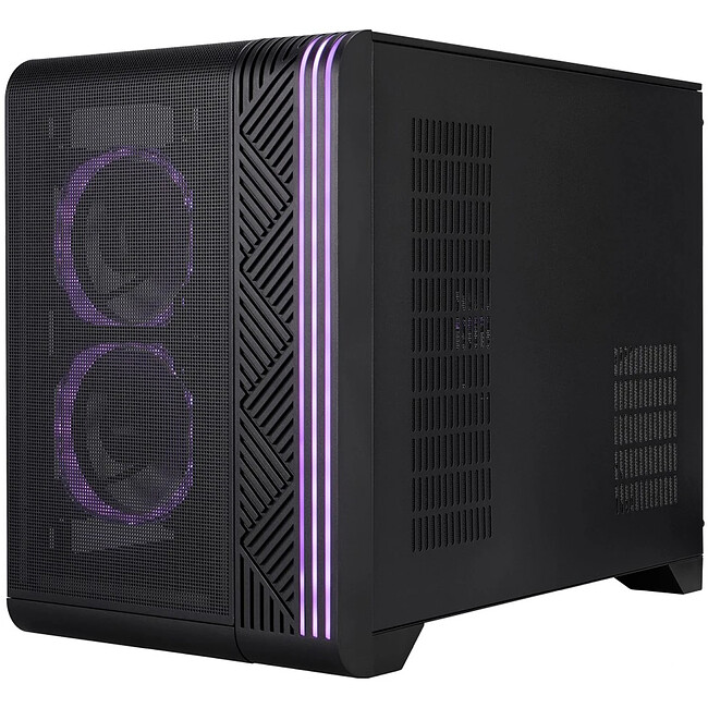 Корпус 1stPlayer VT6 без БП Black (VT6-BK-3F7)
